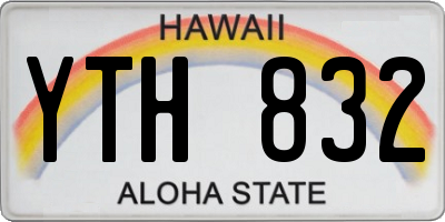 HI license plate YTH832