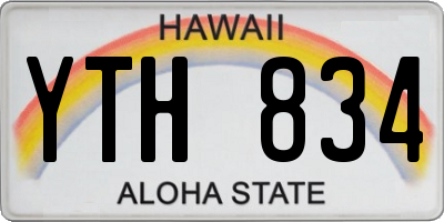 HI license plate YTH834