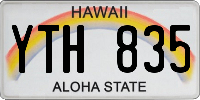 HI license plate YTH835
