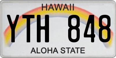 HI license plate YTH848