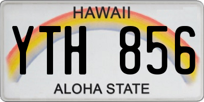 HI license plate YTH856