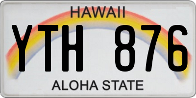 HI license plate YTH876