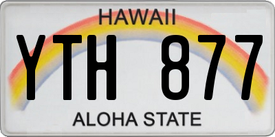 HI license plate YTH877