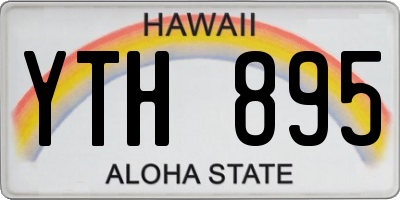 HI license plate YTH895