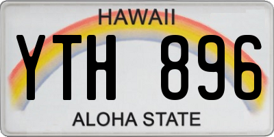HI license plate YTH896