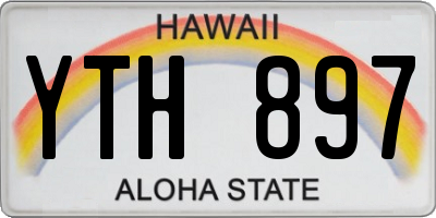 HI license plate YTH897