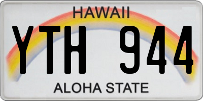 HI license plate YTH944