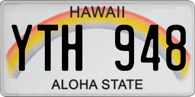 HI license plate YTH948
