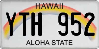 HI license plate YTH952