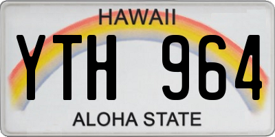 HI license plate YTH964