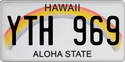 HI license plate YTH969