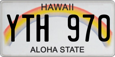 HI license plate YTH970