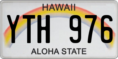 HI license plate YTH976