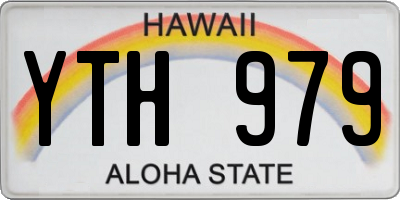 HI license plate YTH979