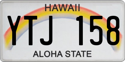 HI license plate YTJ158