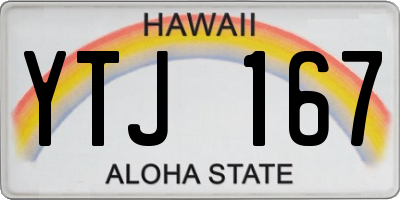 HI license plate YTJ167