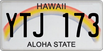 HI license plate YTJ173
