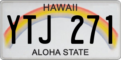 HI license plate YTJ271
