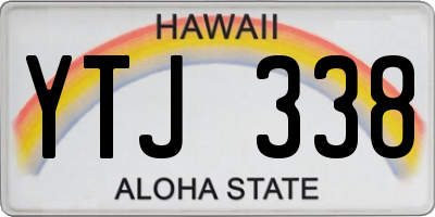 HI license plate YTJ338