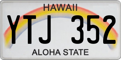 HI license plate YTJ352