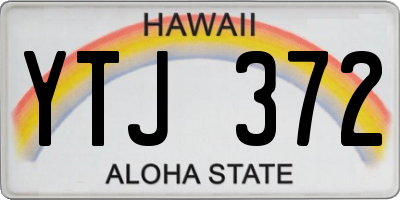 HI license plate YTJ372