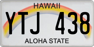 HI license plate YTJ438