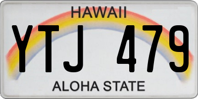 HI license plate YTJ479