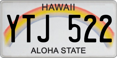 HI license plate YTJ522