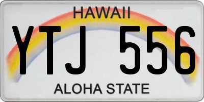 HI license plate YTJ556