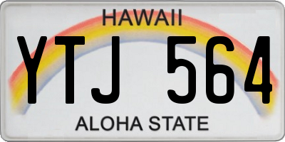 HI license plate YTJ564