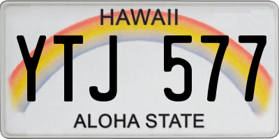 HI license plate YTJ577