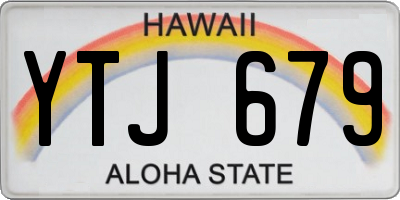 HI license plate YTJ679
