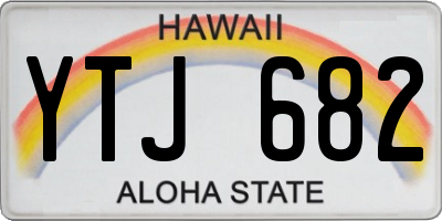 HI license plate YTJ682