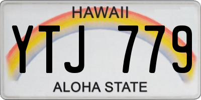 HI license plate YTJ779