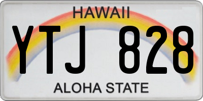 HI license plate YTJ828