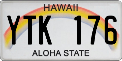 HI license plate YTK176