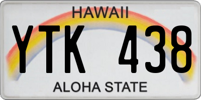 HI license plate YTK438