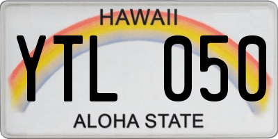 HI license plate YTL050