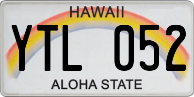 HI license plate YTL052