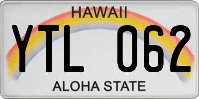 HI license plate YTL062