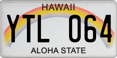HI license plate YTL064