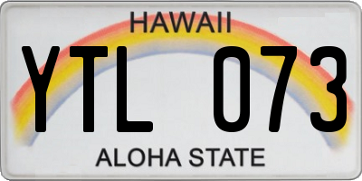 HI license plate YTL073
