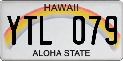 HI license plate YTL079