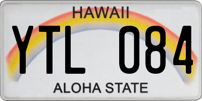 HI license plate YTL084