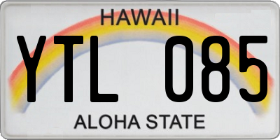 HI license plate YTL085