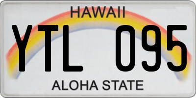 HI license plate YTL095