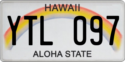 HI license plate YTL097