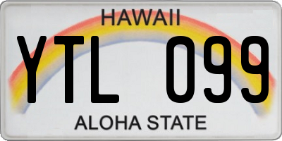 HI license plate YTL099