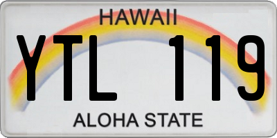 HI license plate YTL119