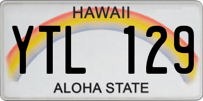 HI license plate YTL129